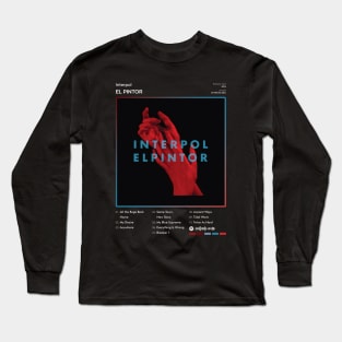 Interpol - El Pintor Tracklist Album Long Sleeve T-Shirt